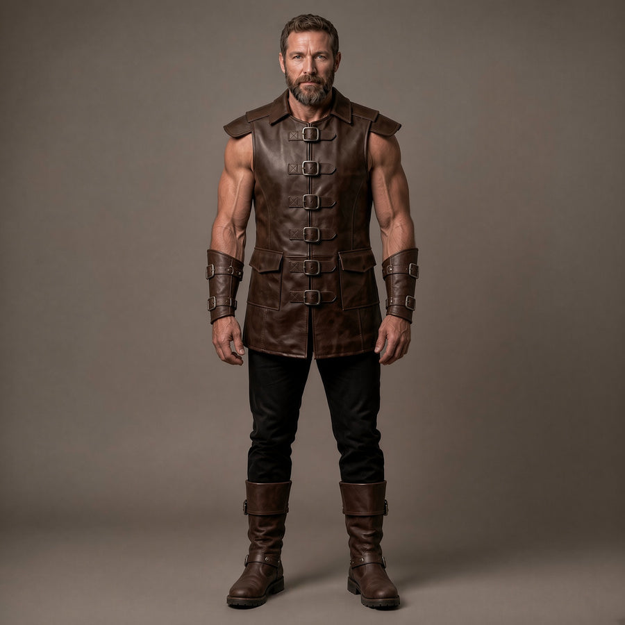 Men's Brown Leather Jacket – Vintage Style Premium Leather Outerwear