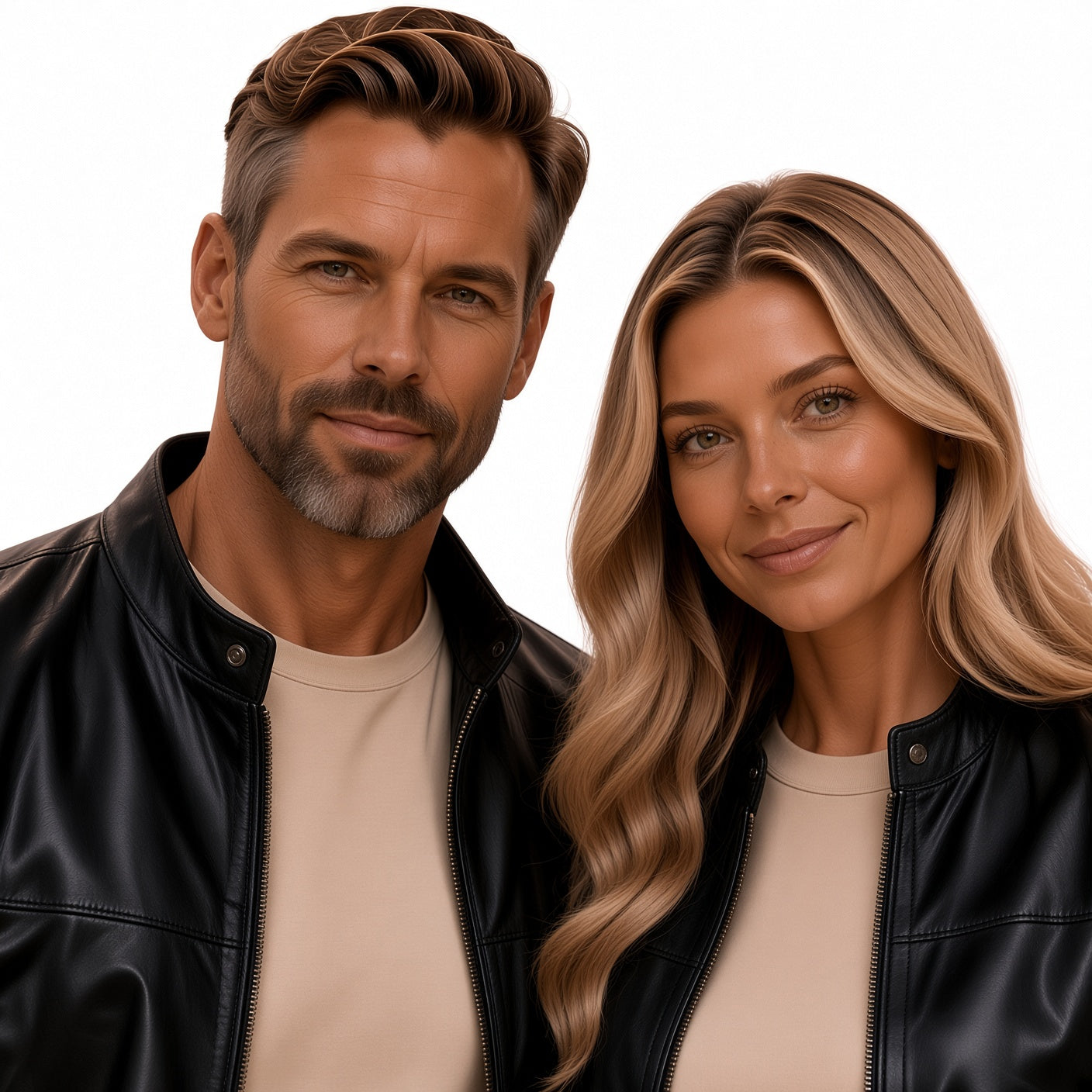 Men's and woman,s Black Leather Jacket – Classic Premium Varsity Style Jacket